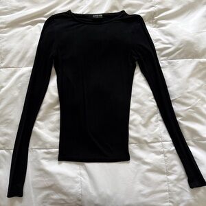 WHITE FOX Black Long Sleeve Top